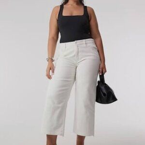 Good american good waist palazzo crop